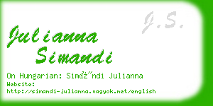 julianna simandi business card